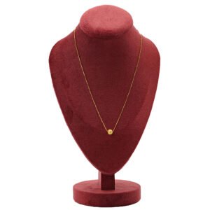 C0015 Colar ponto de luz amarelo ,flor com 6 mini diamantes