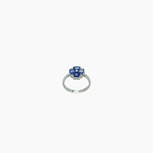 C005 Anel em ouro amarelo com diamantes - prego modelo cartier