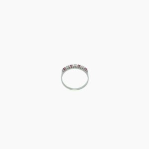 Anel ouro branco tanzanita oval 10x8 pontos, 12 diamantes 3 pontos