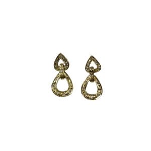 B0021 Brinco topazio suwis lapidação lapidação coração 10x10mm