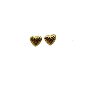 B0034 Brinco amarelo ziguezague com diamantes