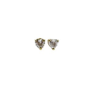 B0042 Brinco ouro amarelo ametista